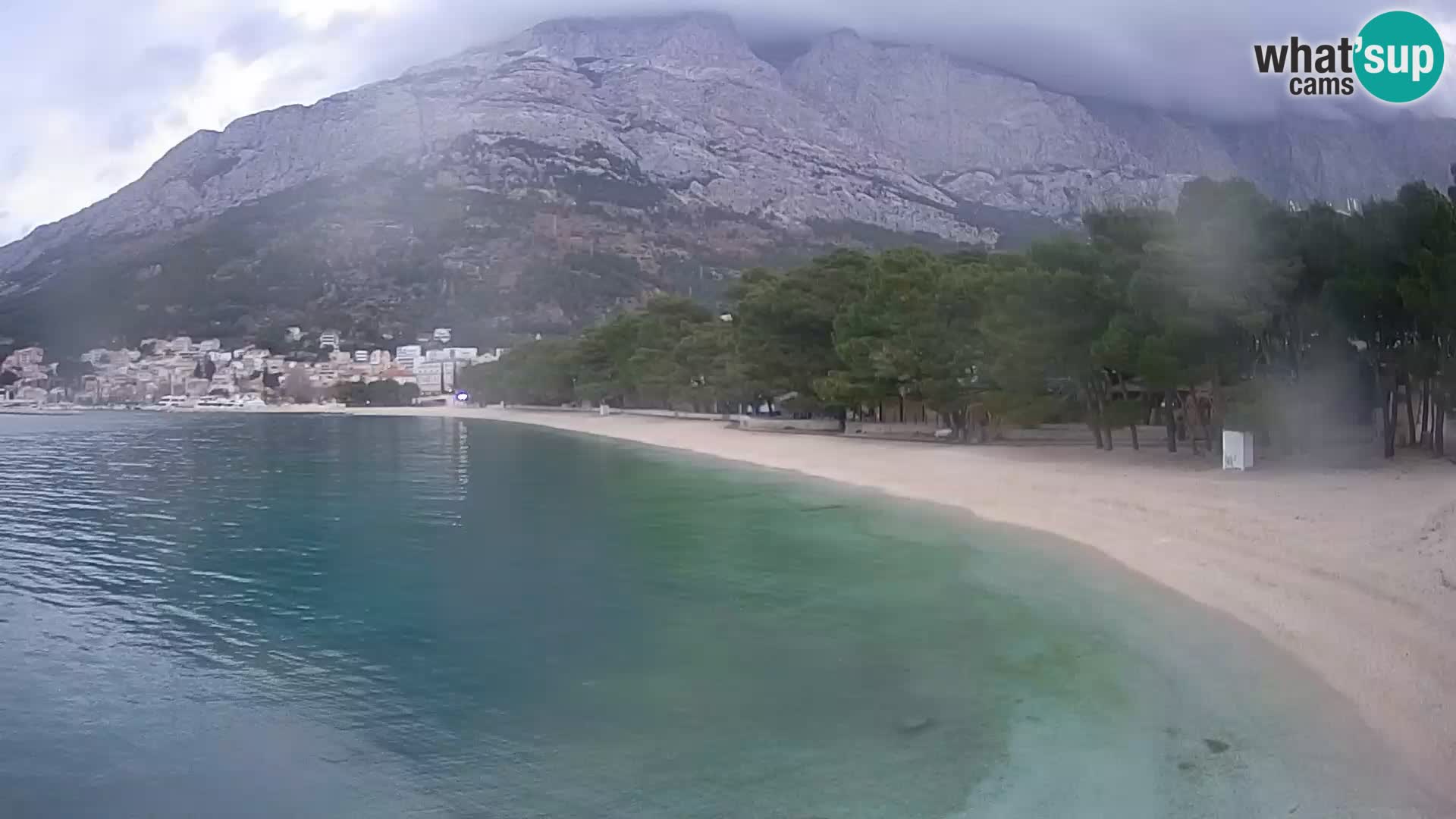 Webcam Baška Voda – Borik, plage Nikolina