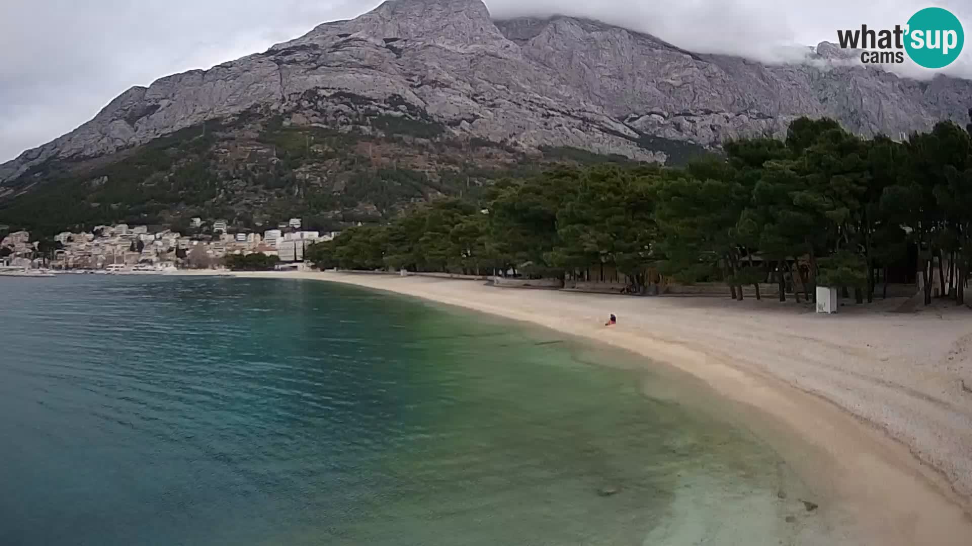 Webcam Baška Voda – Borik, plage Nikolina