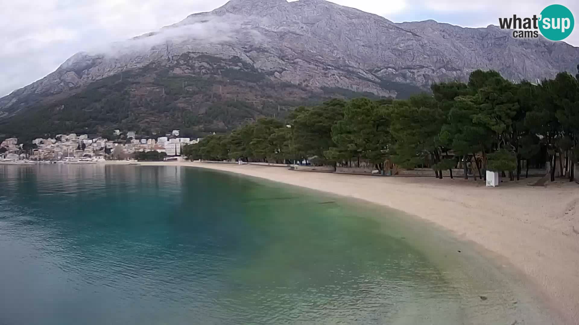 Webcam Basca Voda –  Borik, playa Nikolina