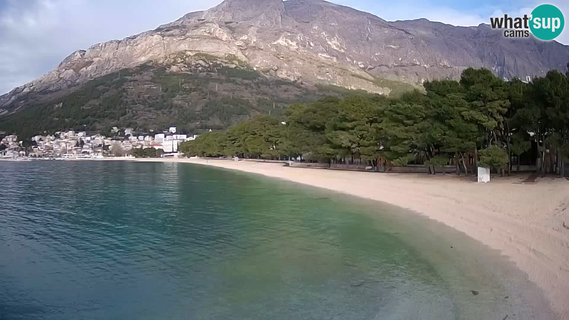 Webcam Baška Voda – Borik, plage Nikolina