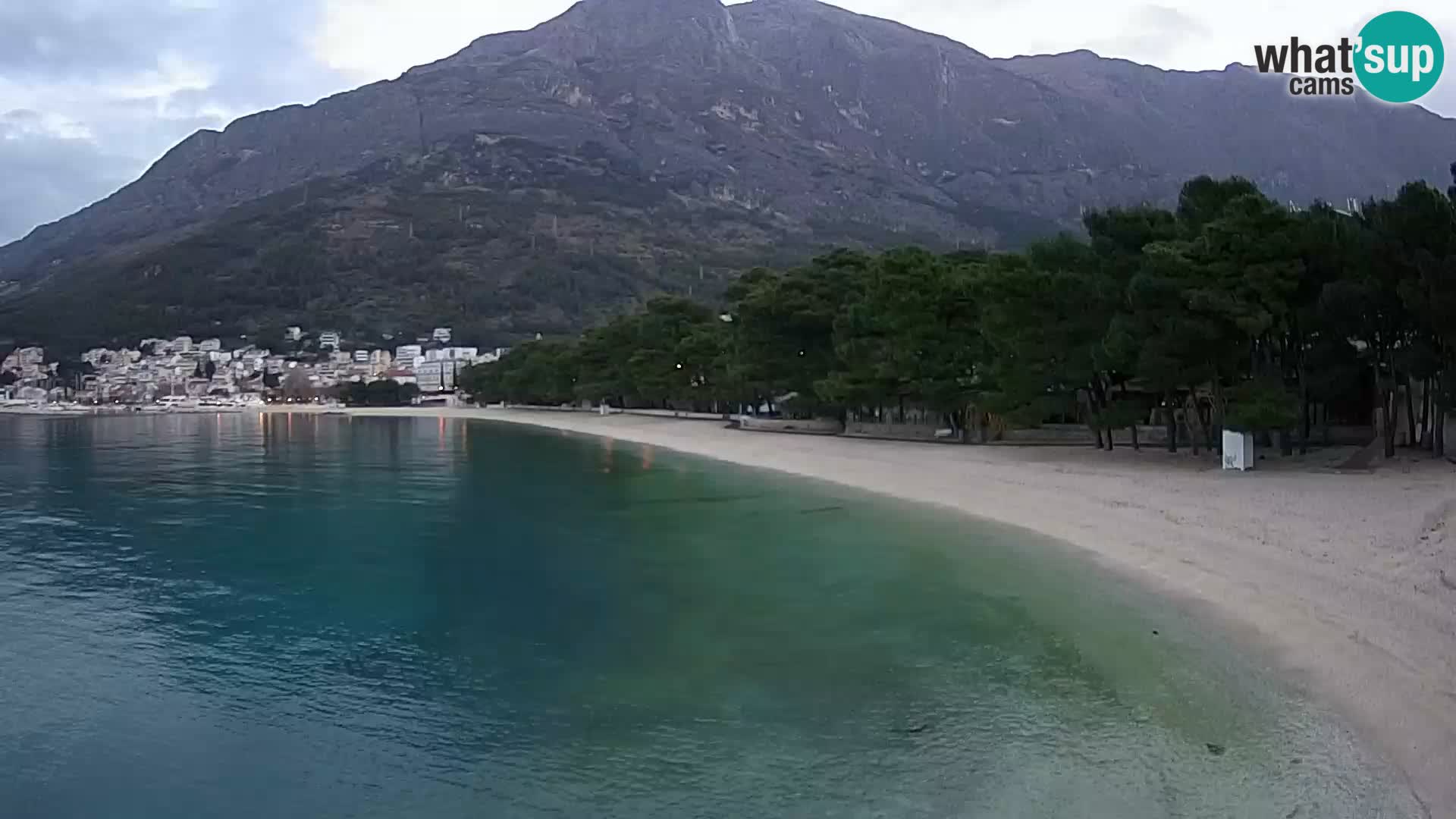 Webcam Baška Voda – Borik, plage Nikolina