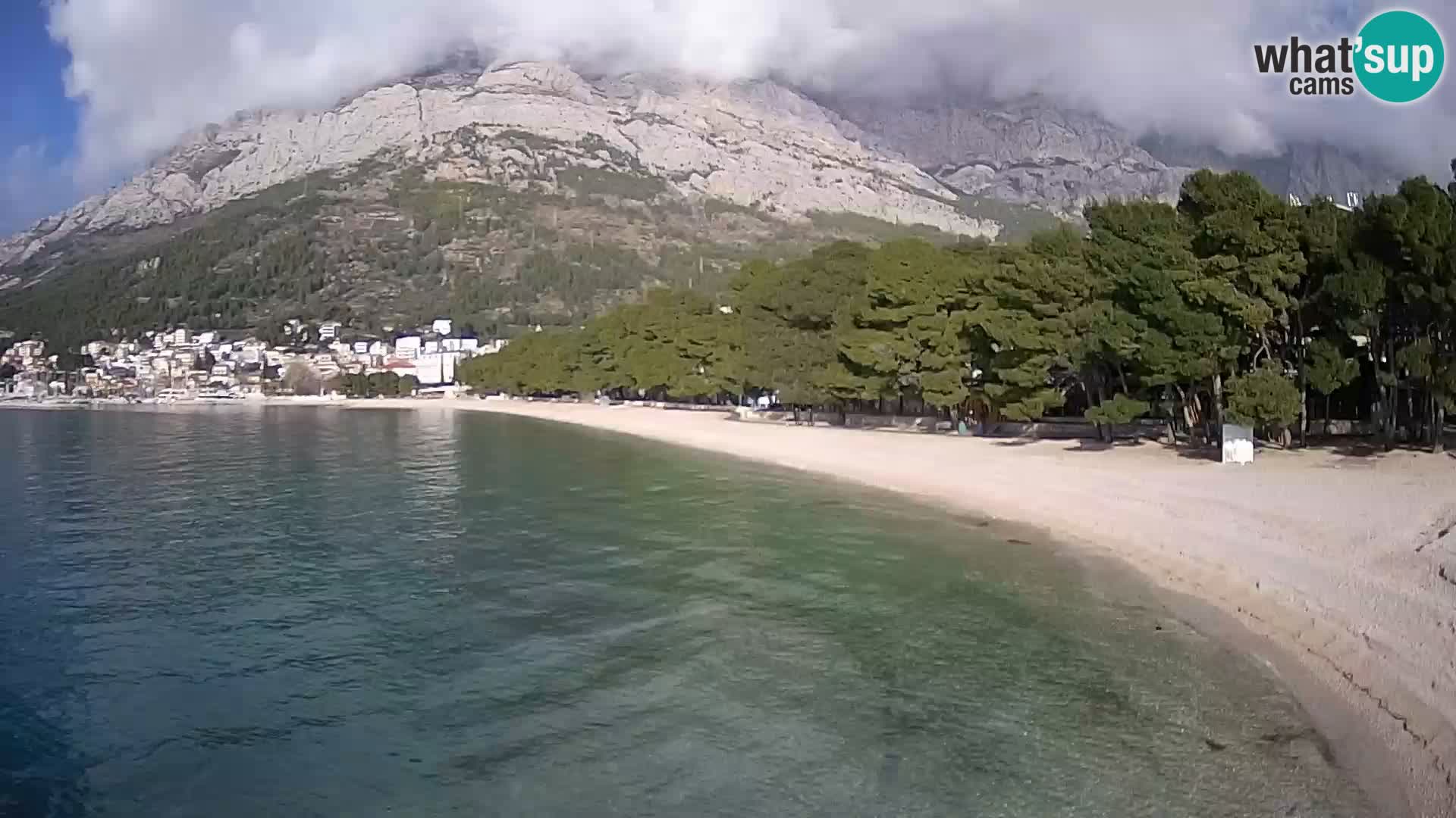 Webcam Basca Voda –  Borik, playa Nikolina