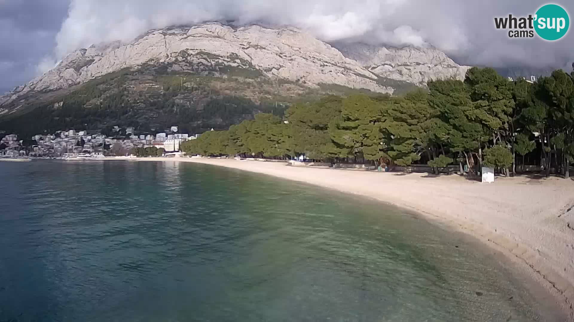 Webcam Basca Voda –  Borik, playa Nikolina