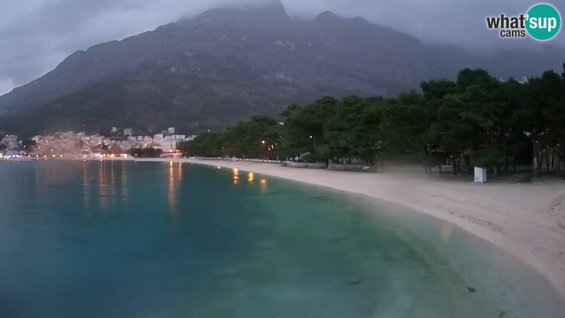 Webcam Baška Voda – Borik, plage Nikolina