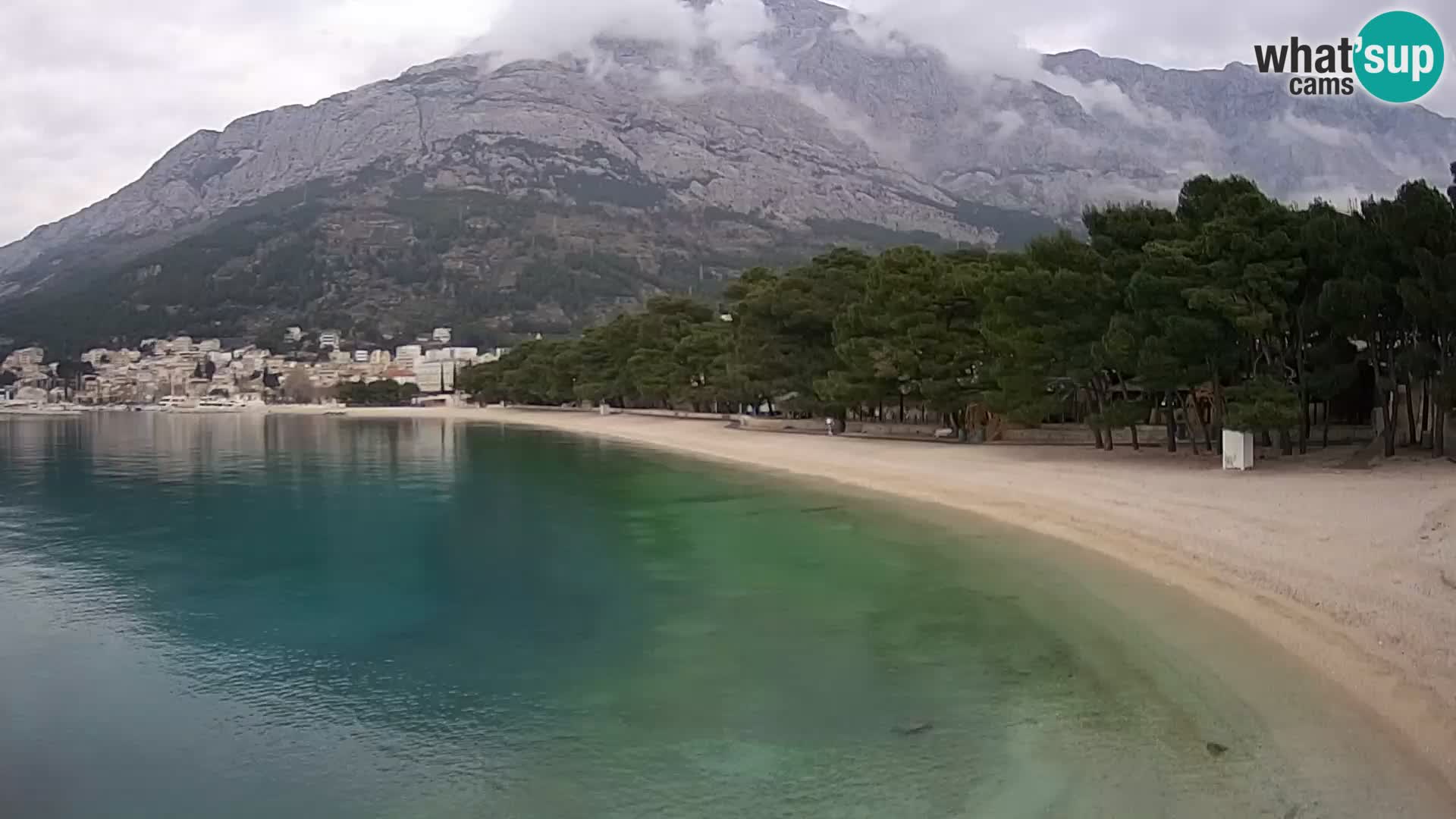 Webcam Baška Voda – Borik, plage Nikolina