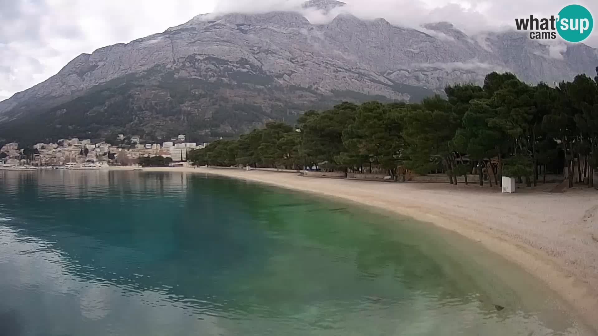 Webcam Baška Voda – Borik, plage Nikolina