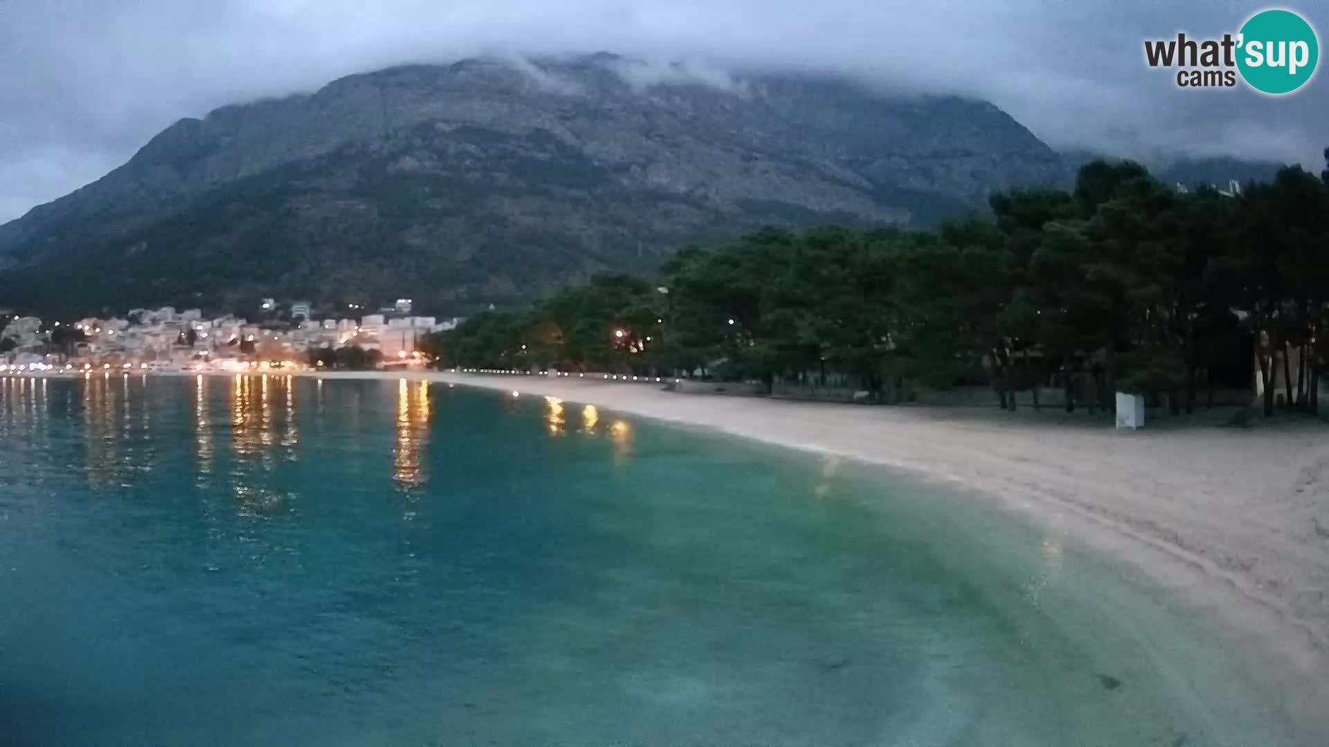 Webcam Baška Voda – Borik, plage Nikolina