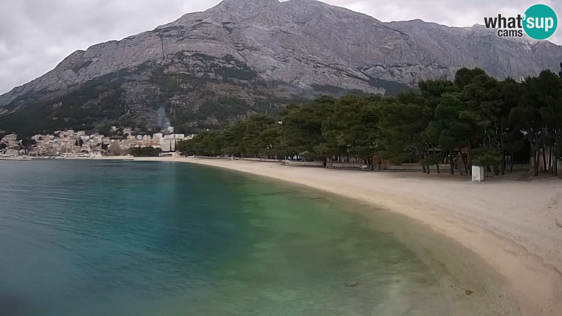 Webcam Baška Voda – Borik, plage Nikolina