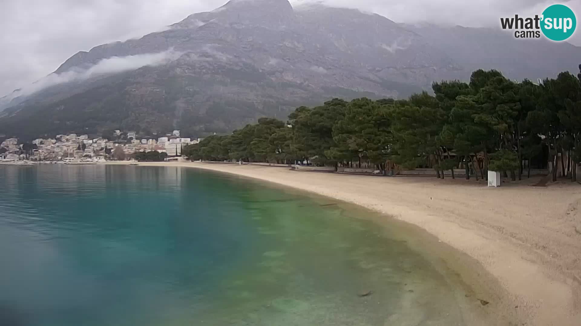 Webcam Baška Voda – Borik, plage Nikolina