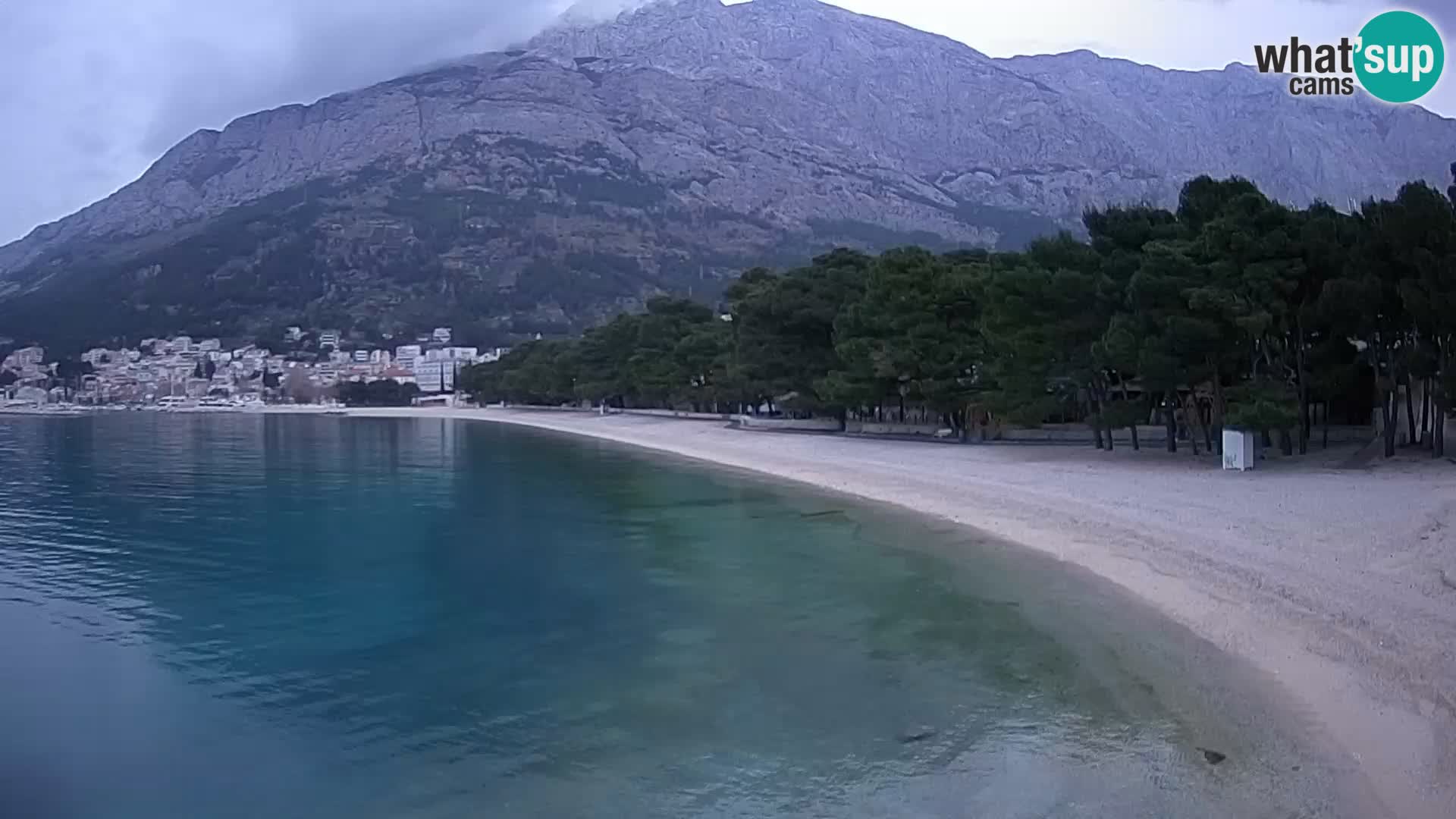 Webcam Baška Voda – Borik, plage Nikolina