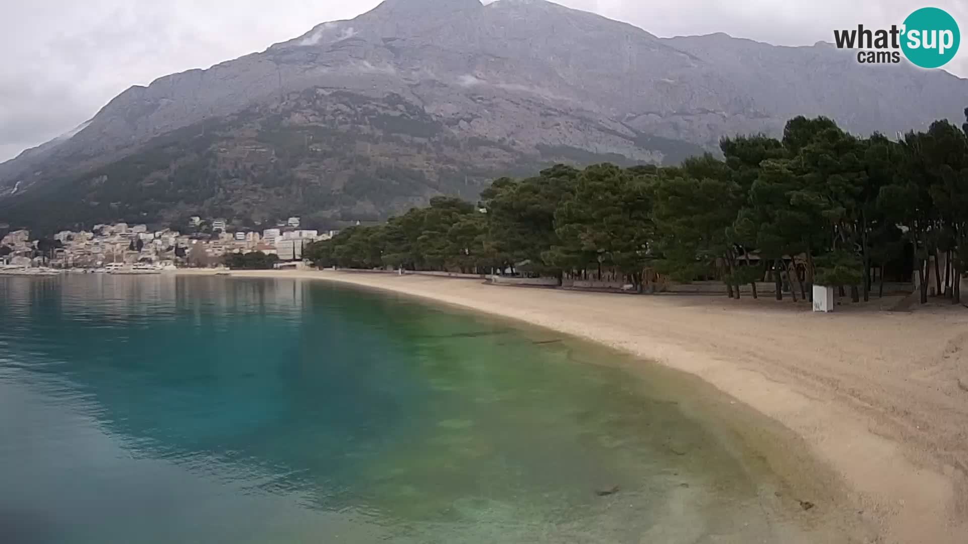 Webcam Baška Voda – Borik, plage Nikolina