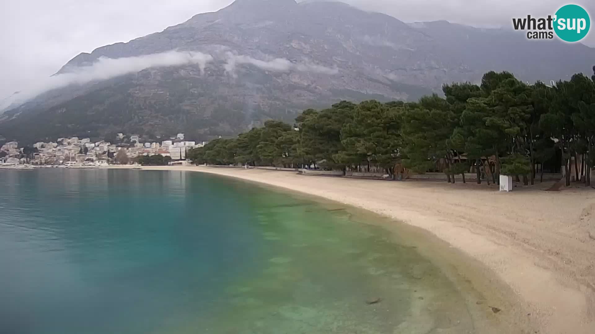 Webcam Baška Voda – Borik, plage Nikolina