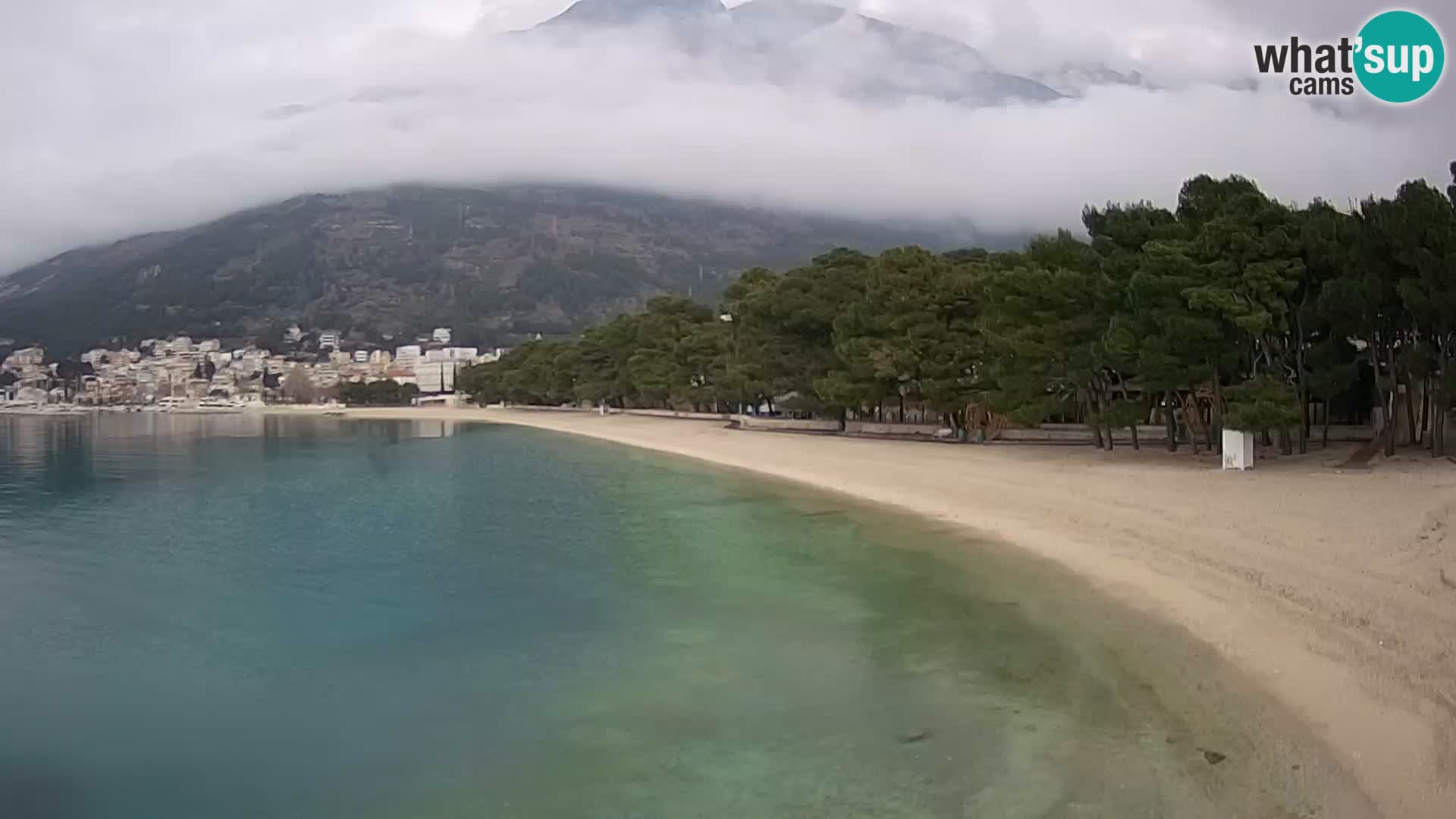 Webcam Baška Voda – Borik, plage Nikolina