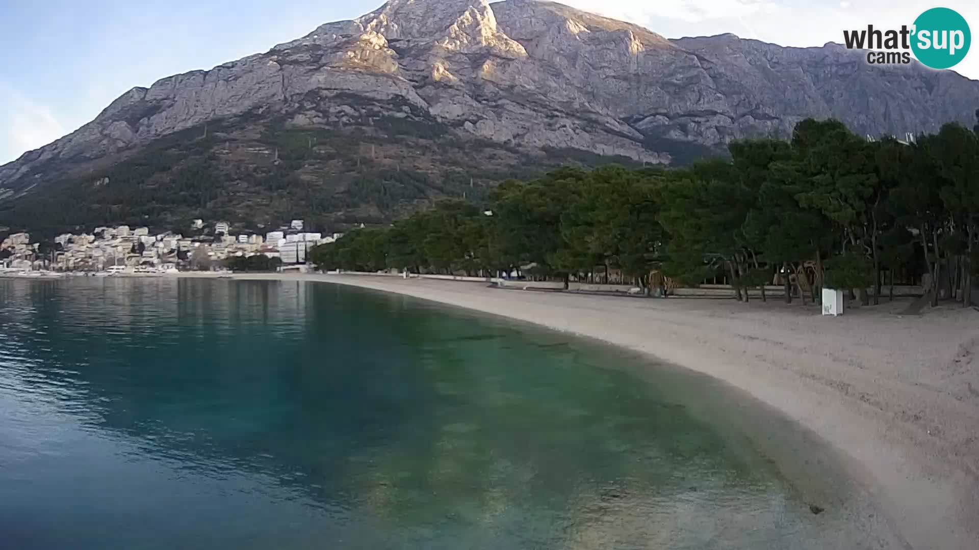 Webcam Baška Voda – Borik, plage Nikolina