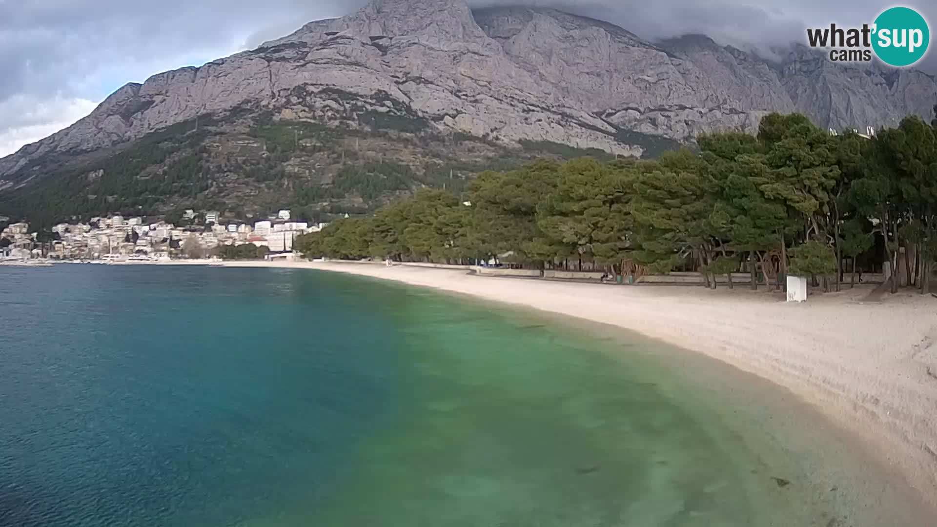 Webcam Baška Voda – Borik, plage Nikolina