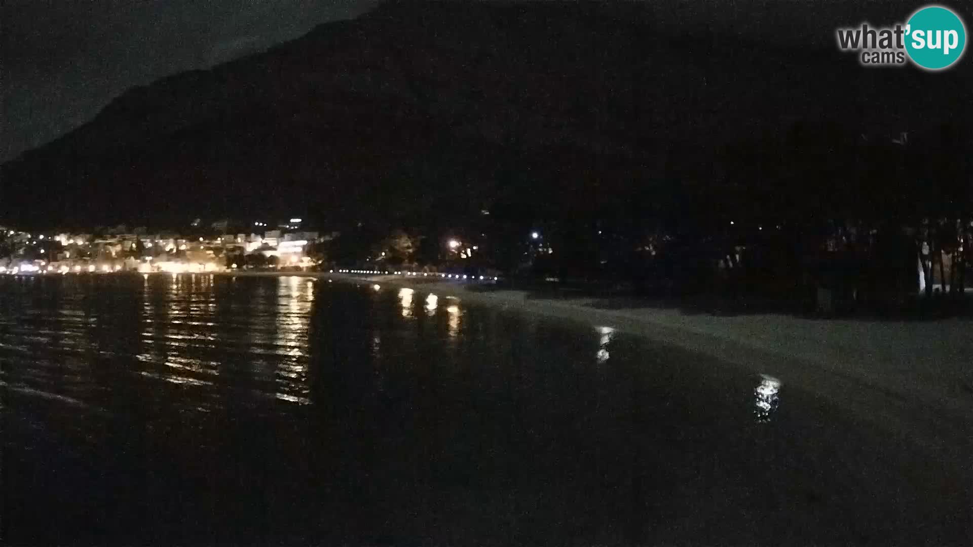 Spletna kamera – Baška Voda – Borik, pogled na plažo Nikolina