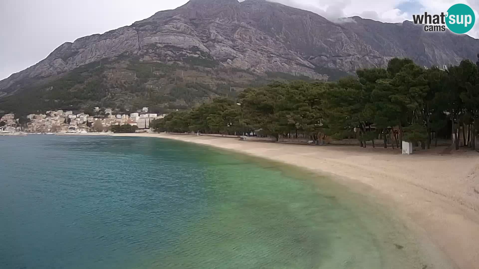 Webcam Basca Voda –  Borik, playa Nikolina