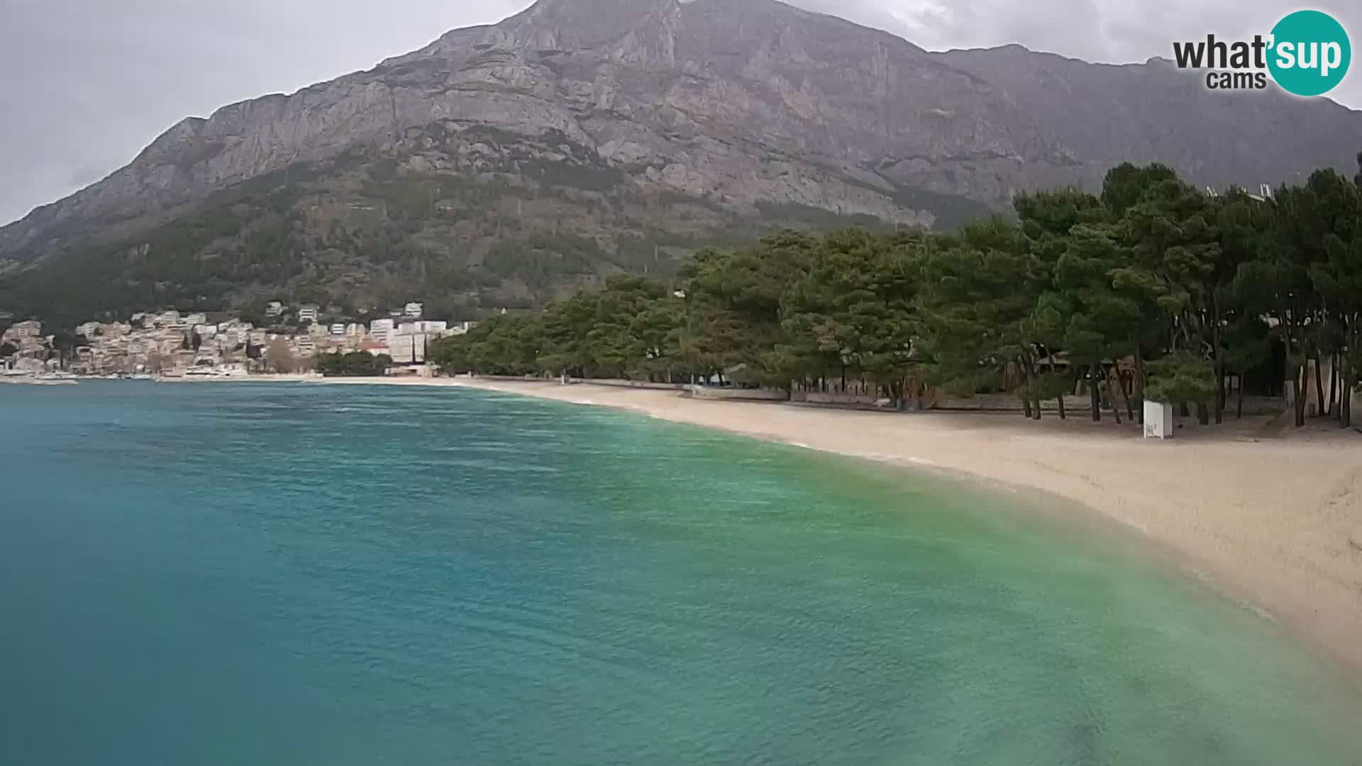 Webcam Baška Voda – Borik, plage Nikolina