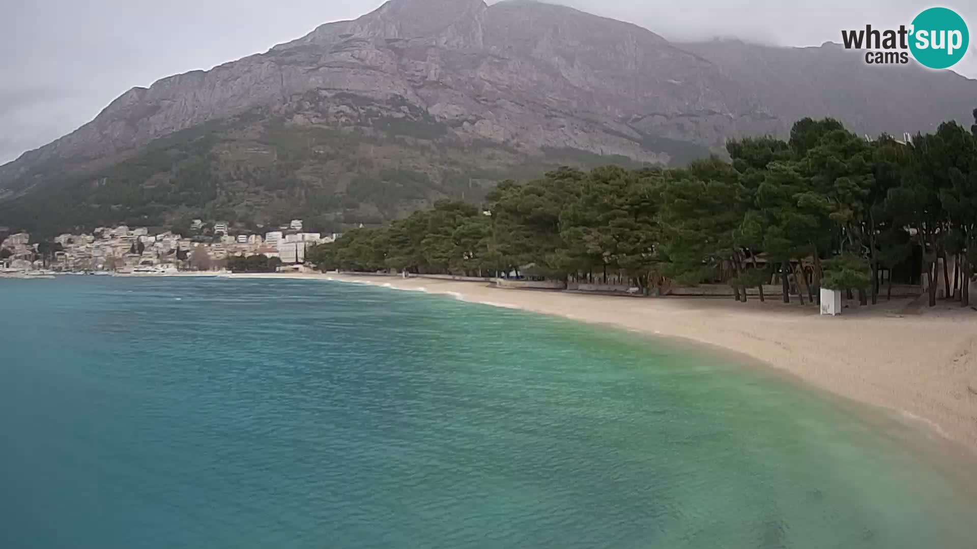 Webcam Baška Voda – Borik, plage Nikolina