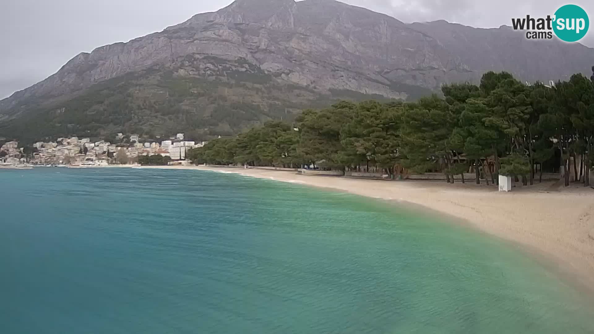 Webcam Baška Voda – Borik, plage Nikolina