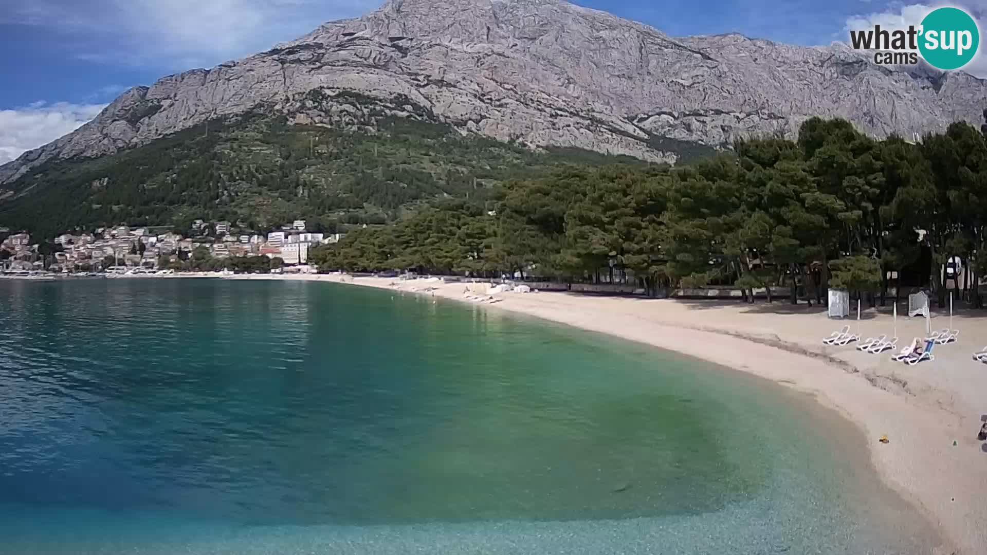 Webcam Basca Voda –  Borik, playa Nikolina