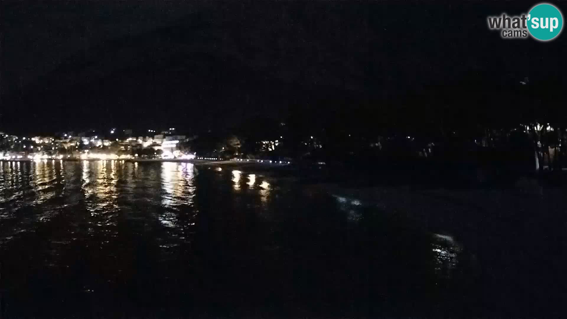 Spletna kamera – Baška Voda – Borik, pogled na plažo Nikolina