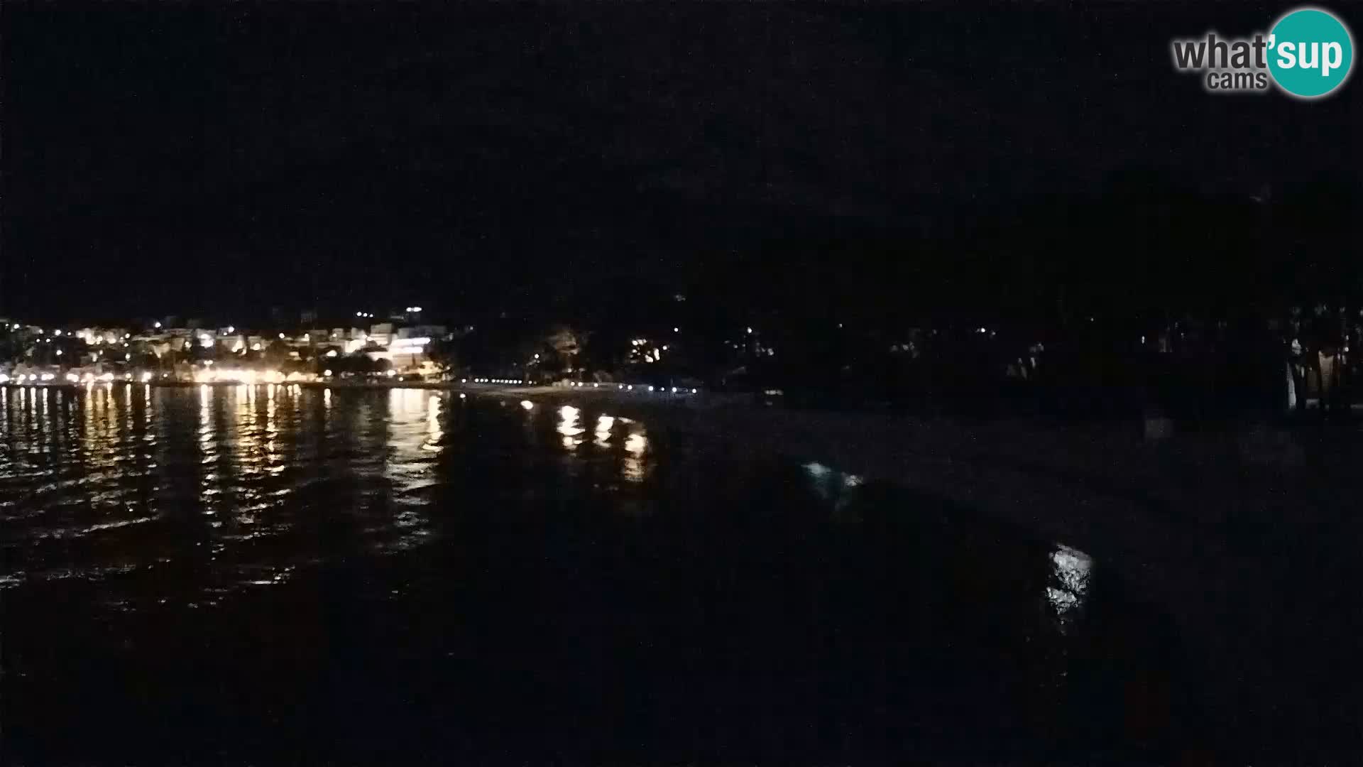 Web kamera – Baška Voda – Borik, pogled na plažu Nikolina