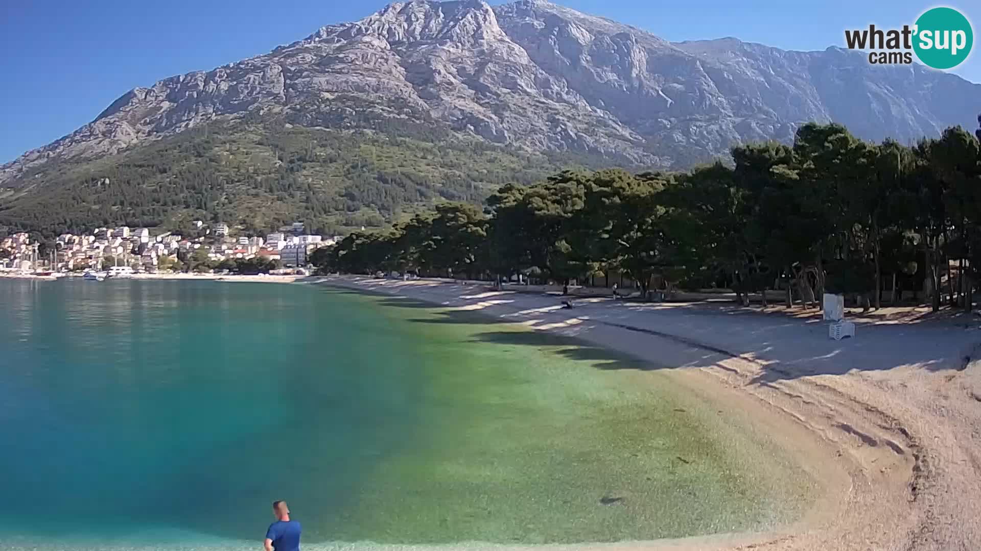 Webcam Basca Voda –  Borik, playa Nikolina