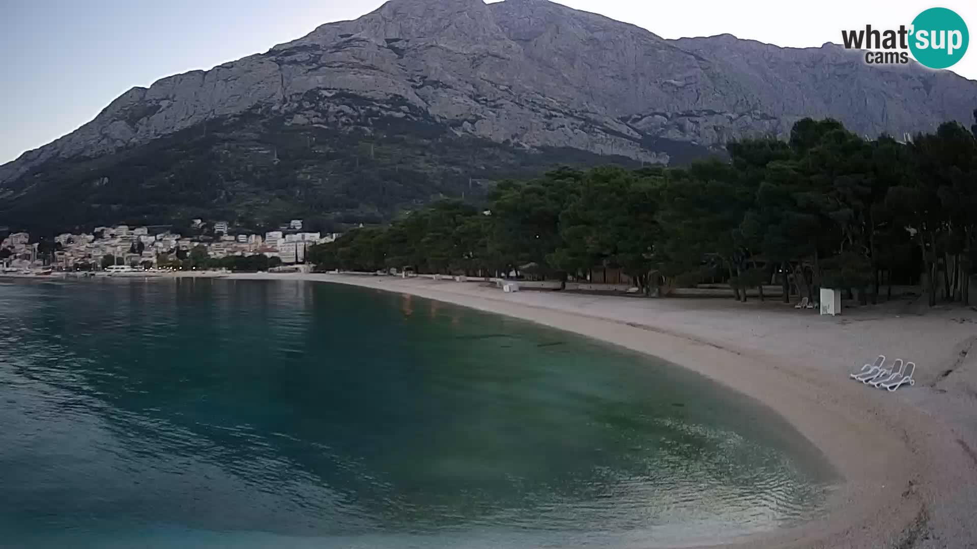 Webcam Baška Voda – Borik, plage Nikolina