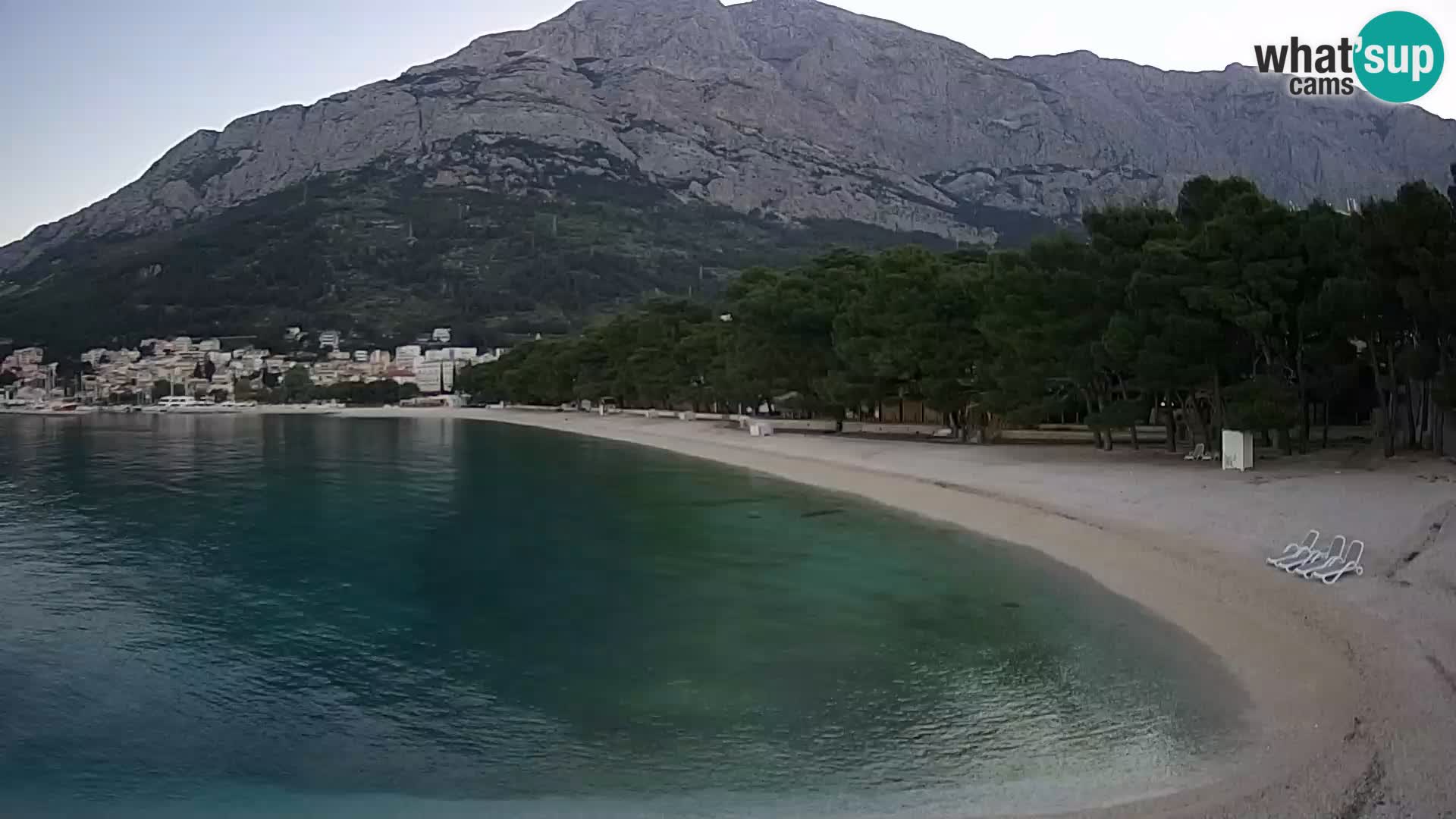 Webcam Baška Voda – Borik, plage Nikolina