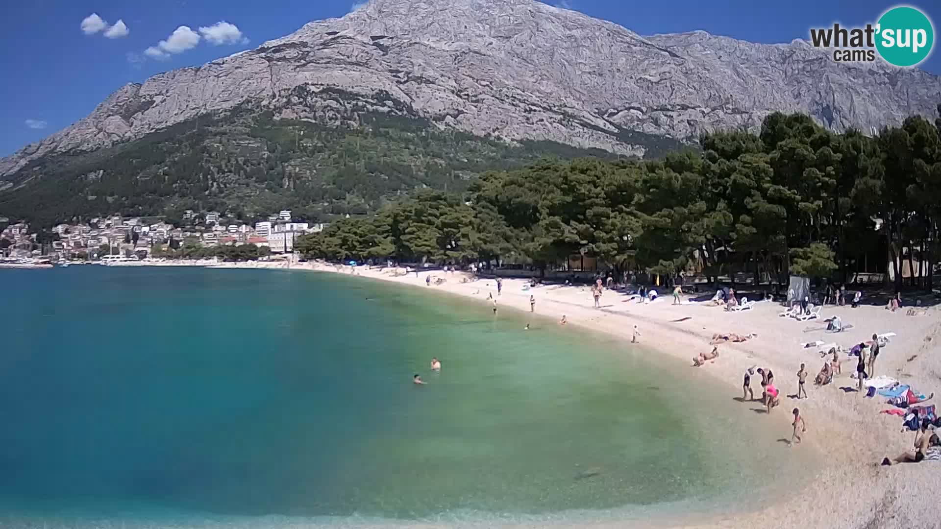 Webcam Baška Voda – Borik, plage Nikolina