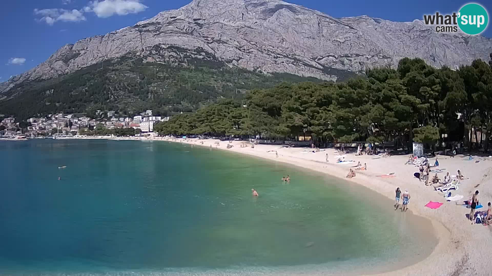 Webcam Baška Voda – Borik, plage Nikolina