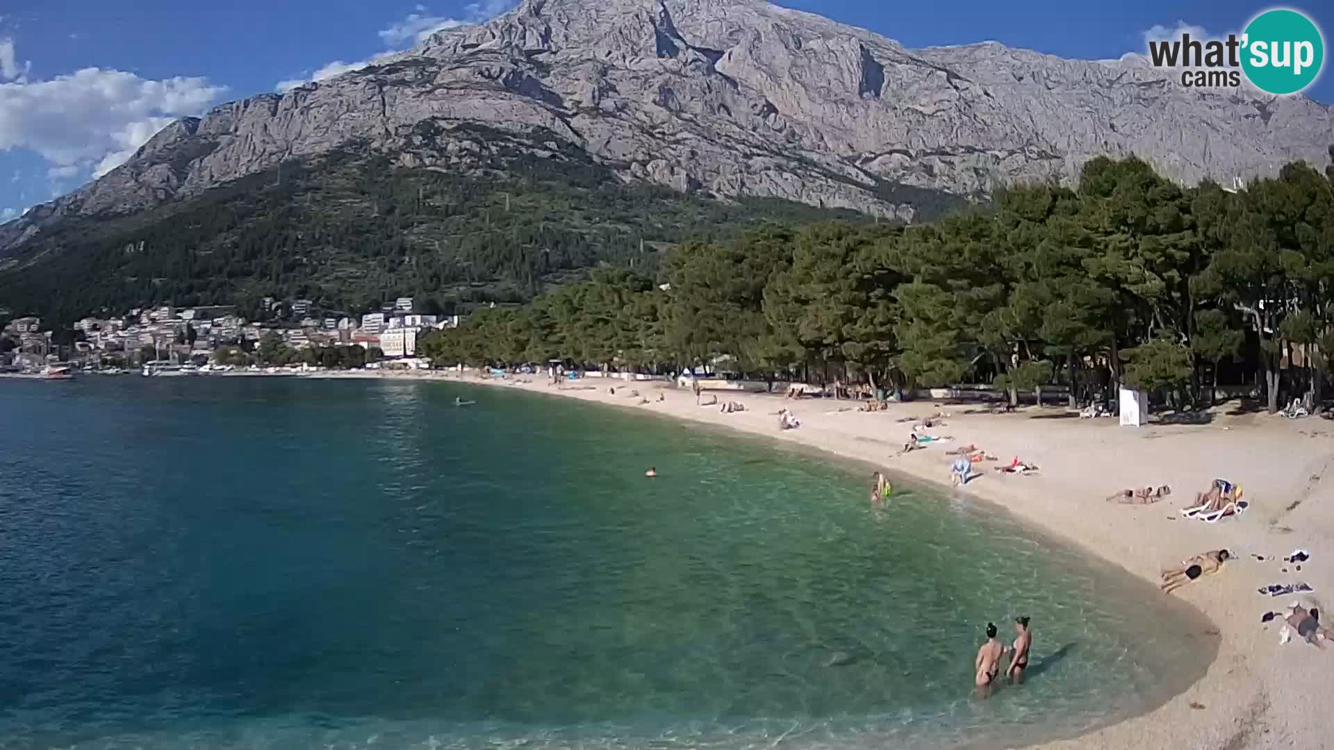 Webcam Basca Voda –  Borik, playa Nikolina
