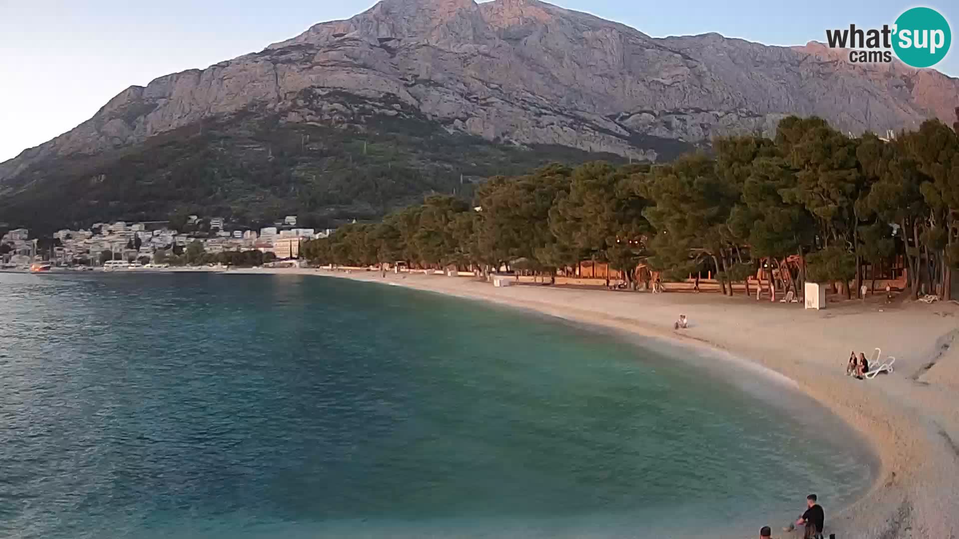 Webcam Basca Voda –  Borik, playa Nikolina