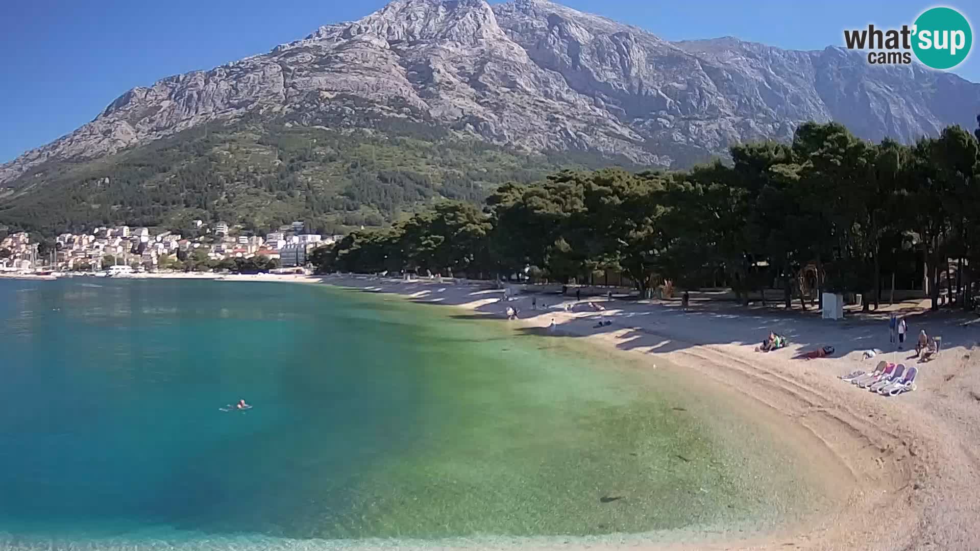 Webcam Basca Voda –  Borik, playa Nikolina