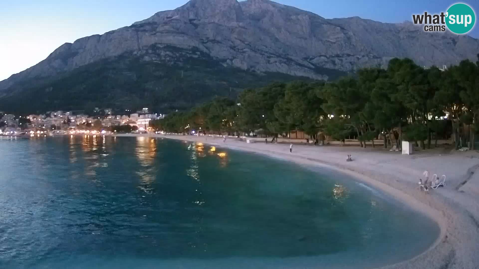 Webcam Baška Voda – Borik, plage Nikolina