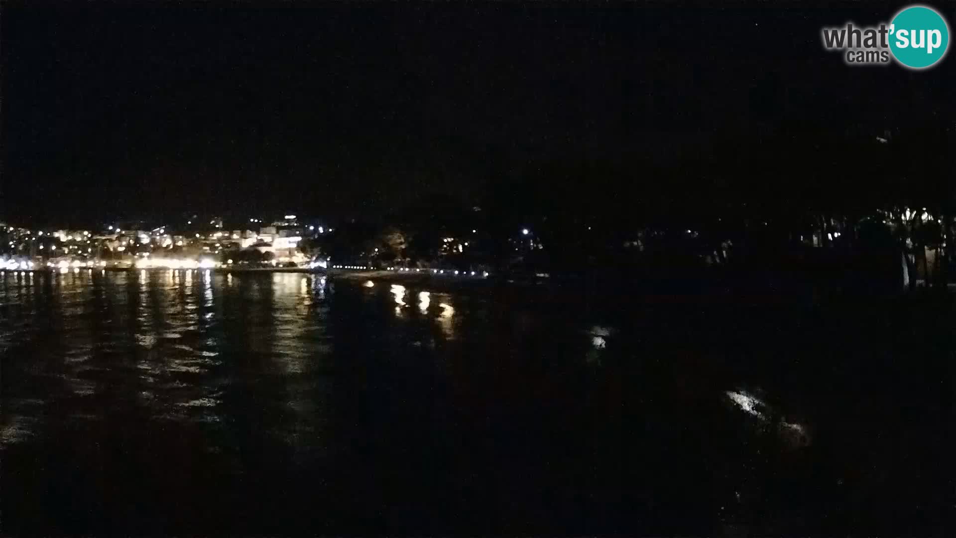 Spletna kamera – Baška Voda – Borik, pogled na plažo Nikolina