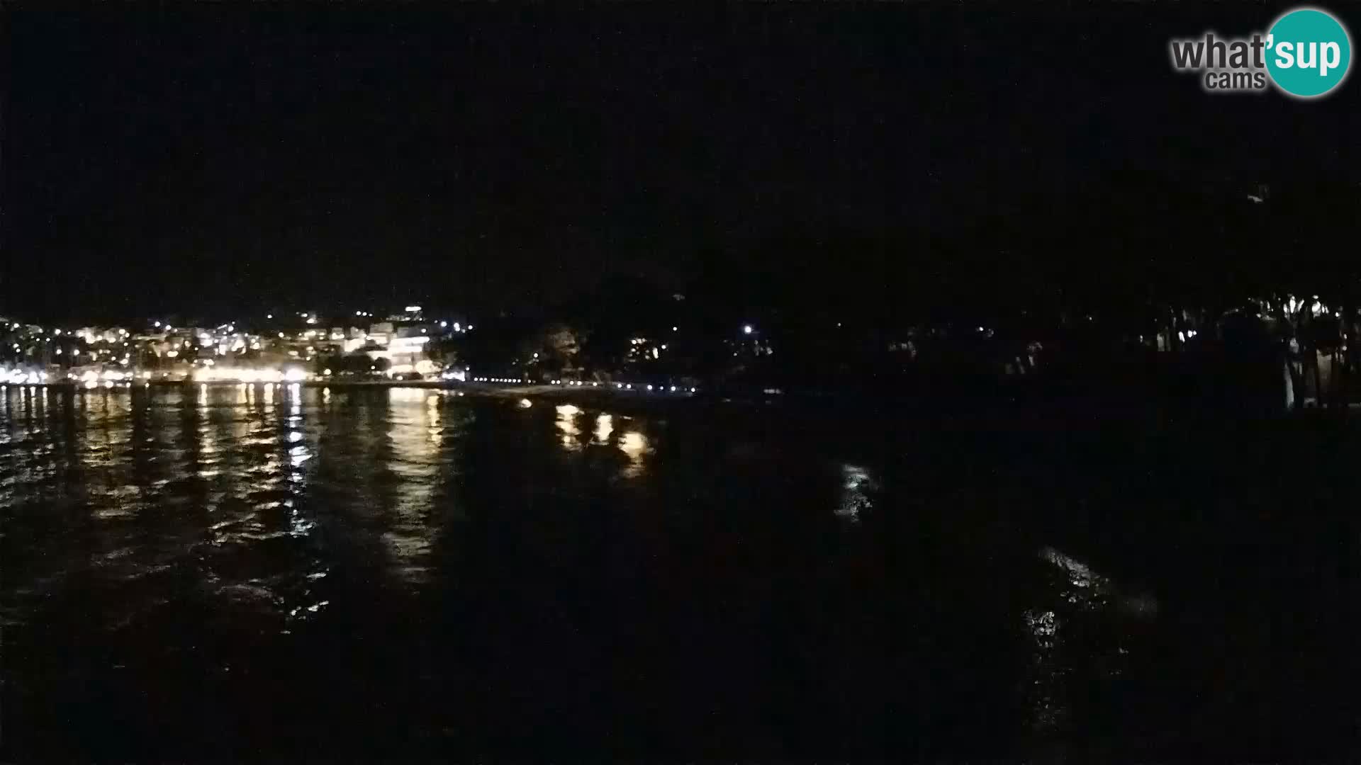 Web kamera – Baška Voda – Borik, pogled na plažu Nikolina