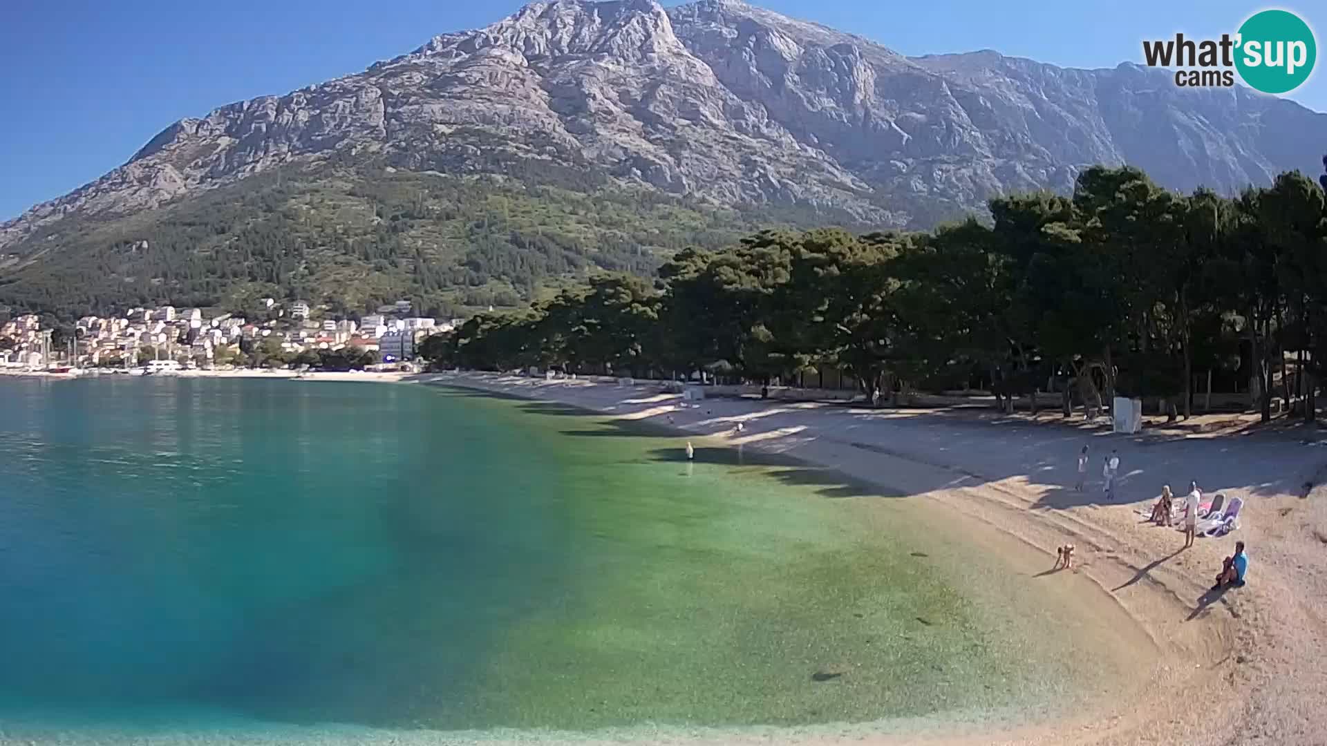 Webcam Basca Voda –  Borik, playa Nikolina