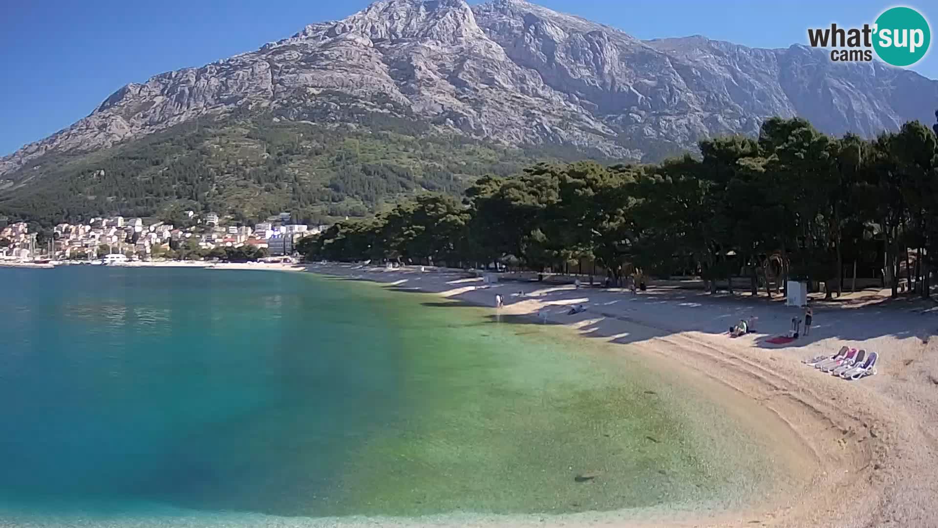 Webcam Baška Voda – Borik, plage Nikolina