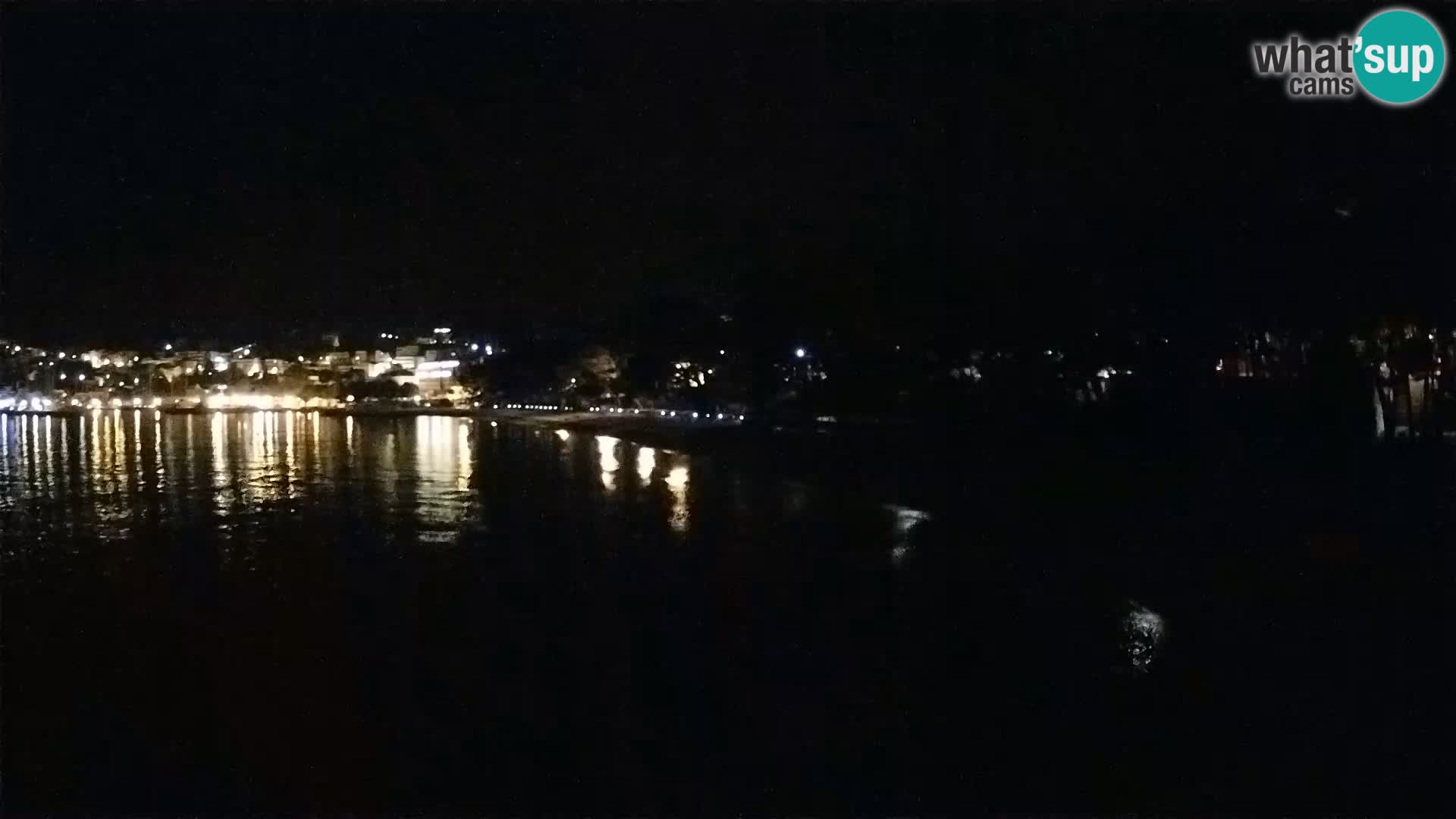Web kamera – Baška Voda – Borik, pogled na plažu Nikolina