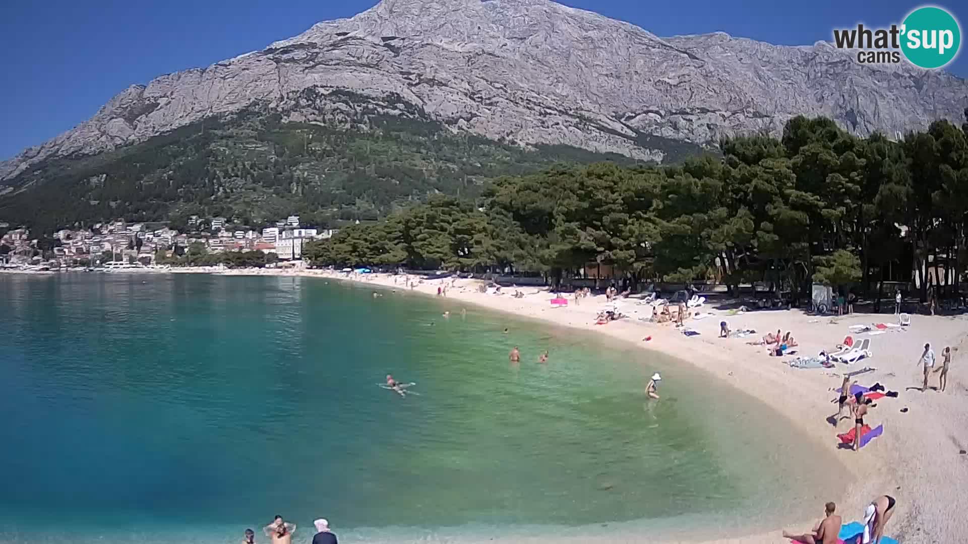Webcam Live –  Baška Voda – Borik, Nikolina beach