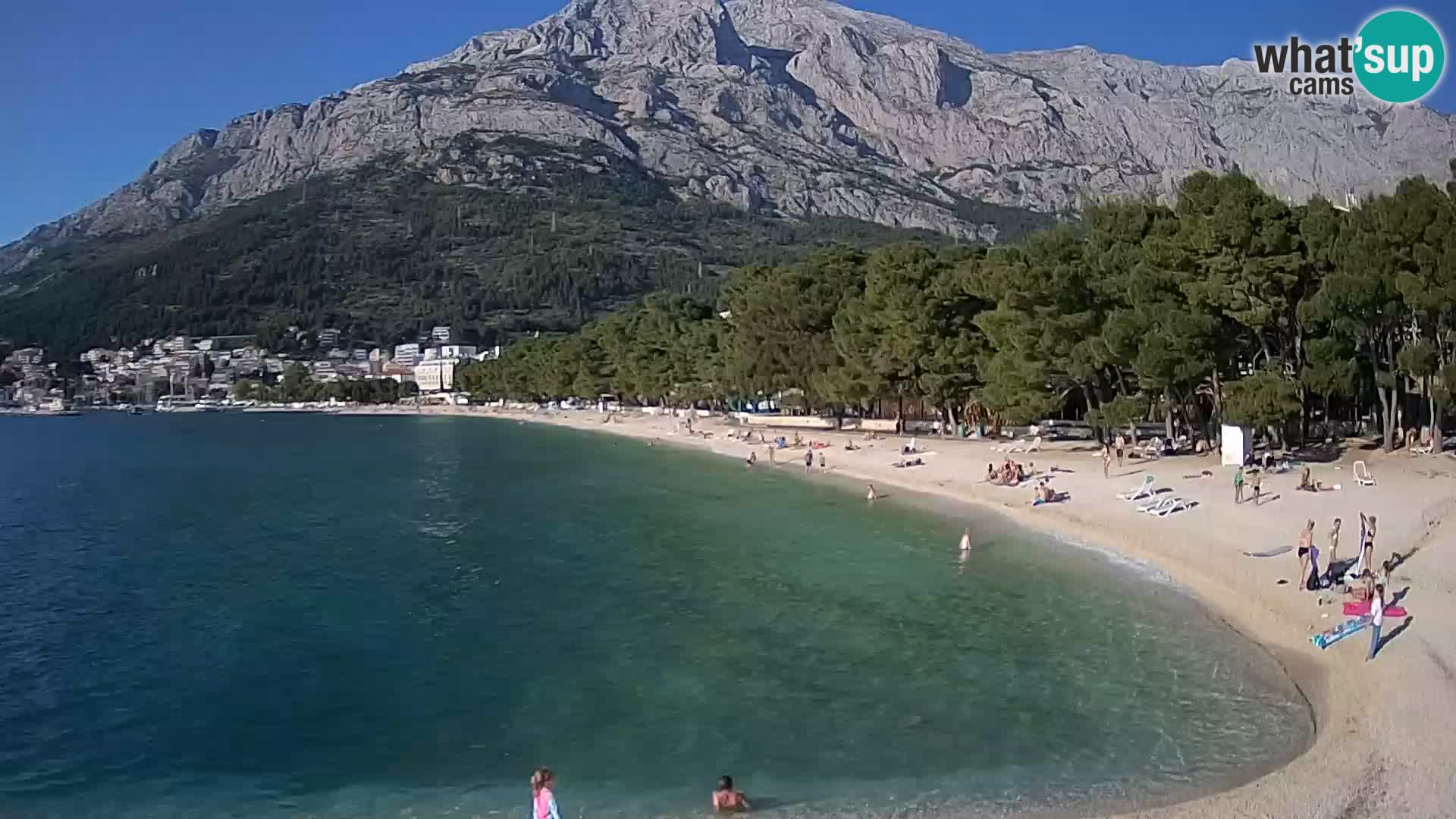 Webcam Live –  Baška Voda – Borik, Nikolina beach