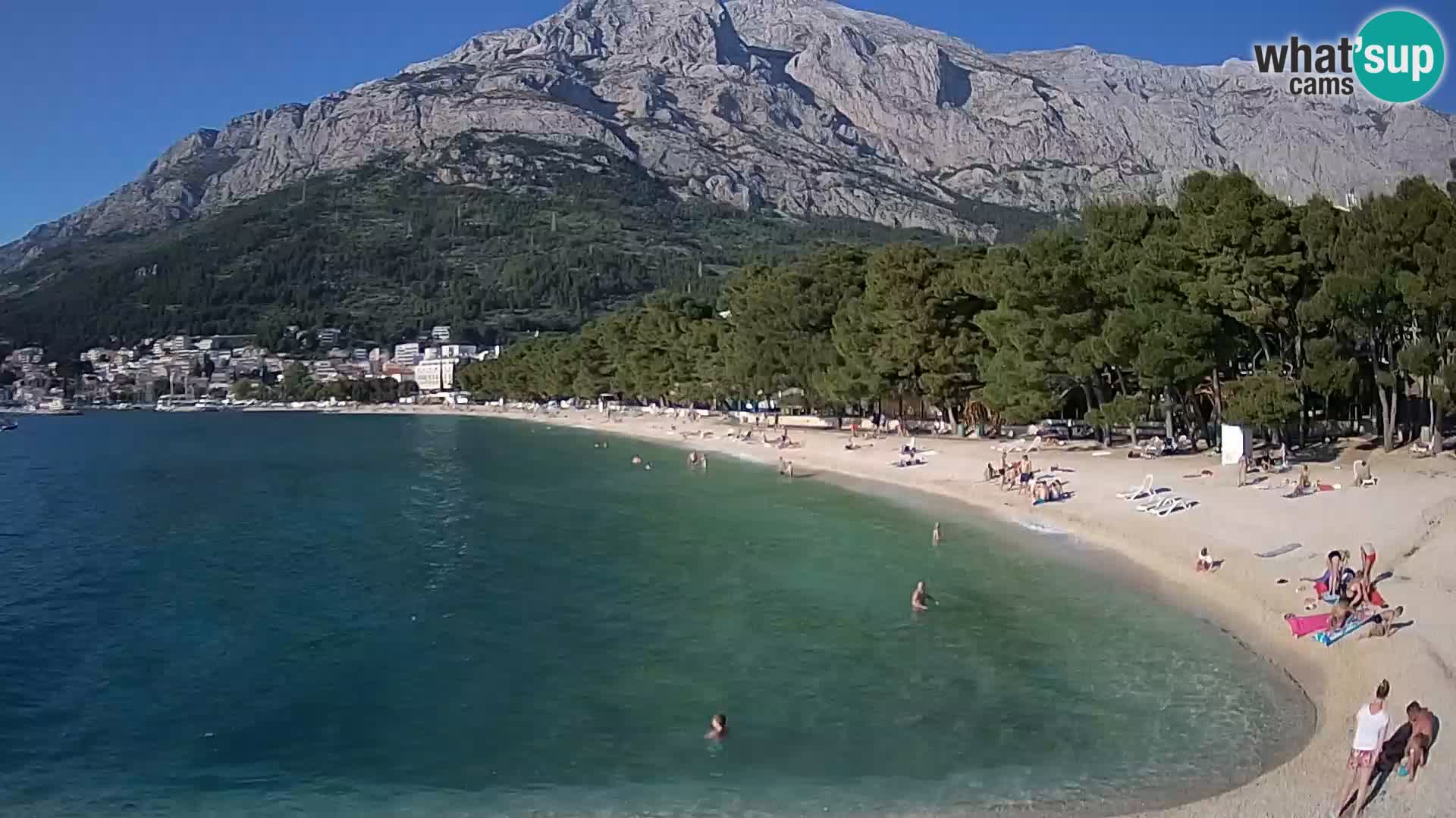 Webcam Live –  Baška Voda – Borik, Nikolina beach