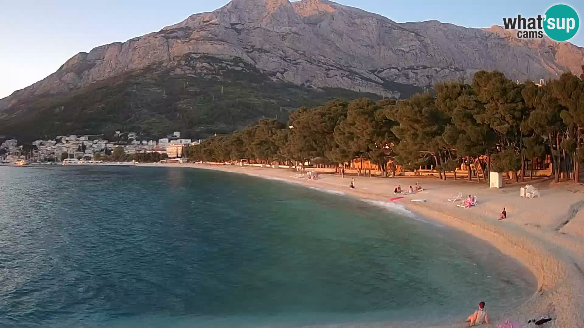 Webcam Baška Voda – Borik, plage Nikolina