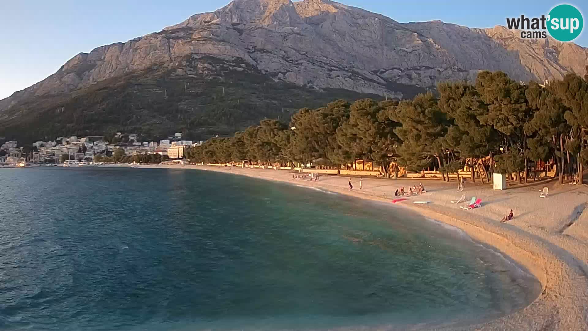 Webcam Basca Voda –  Borik, playa Nikolina
