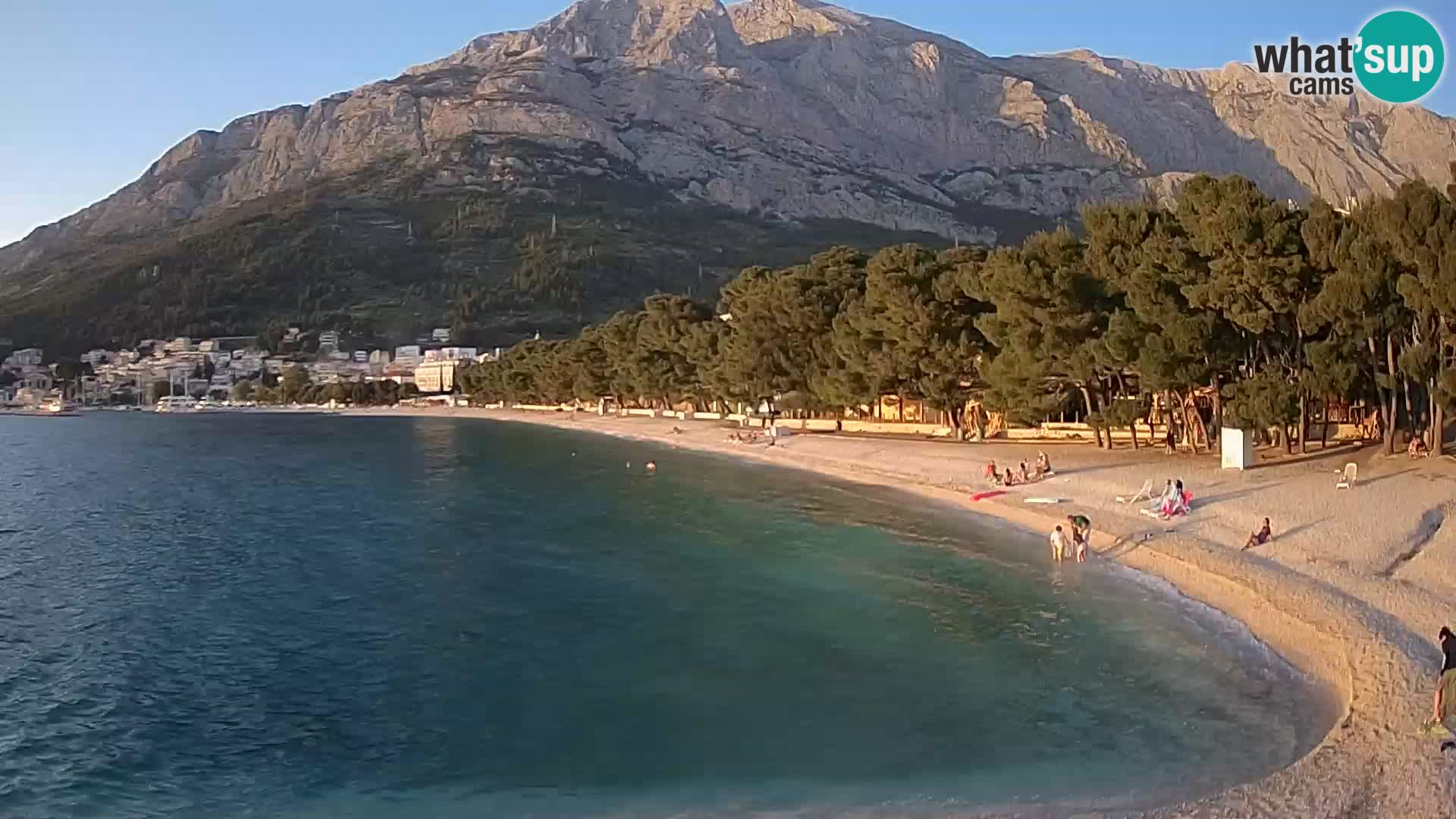 Webcam Basca Voda –  Borik, playa Nikolina