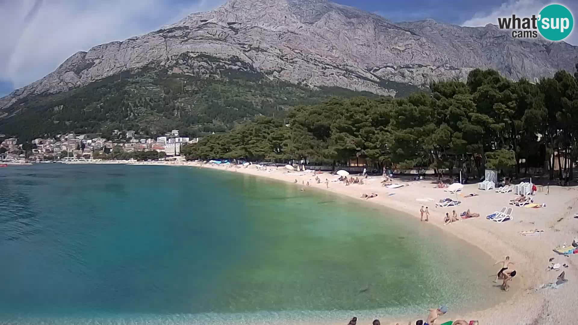 Webcam Live –  Baška Voda – Borik, Nikolina beach