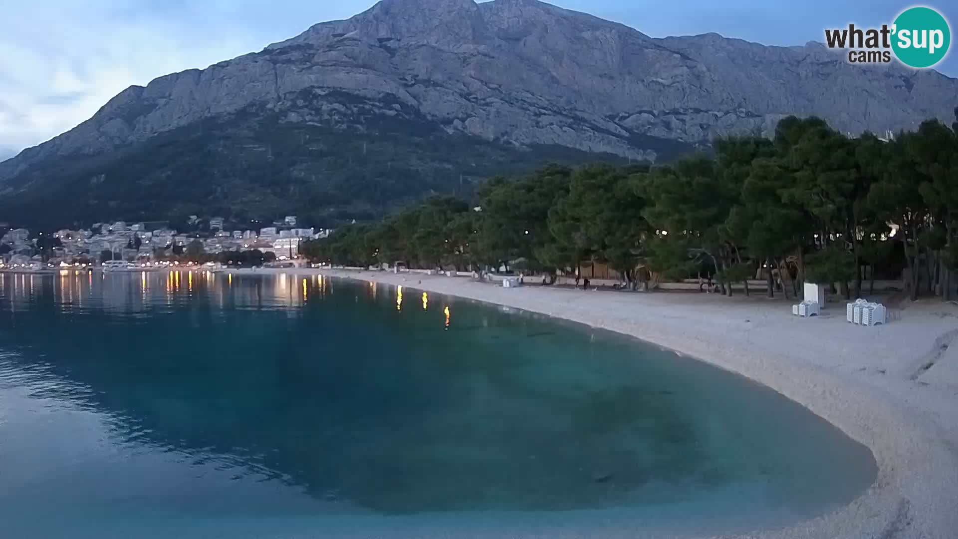 Webcam Basca Voda –  Borik, playa Nikolina