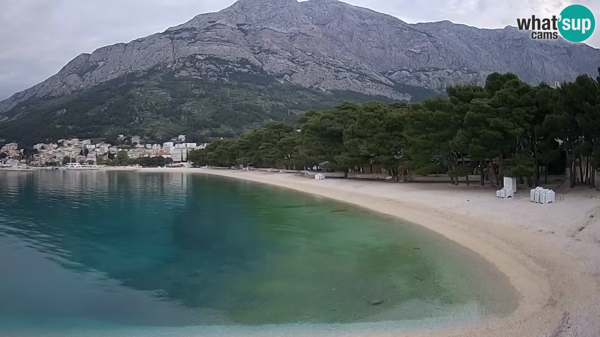 Webcam Basca Voda –  Borik, playa Nikolina